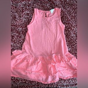 Crewcuts Pink Peplum Ruffle Dress
